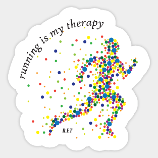 Running is my Therapy Sticker